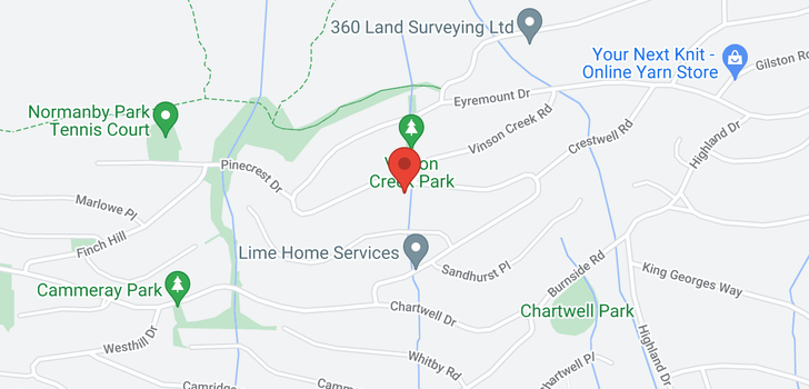 map of 1456 CHARTWELL DRIVE